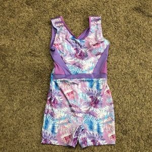 Girls purple Biketard